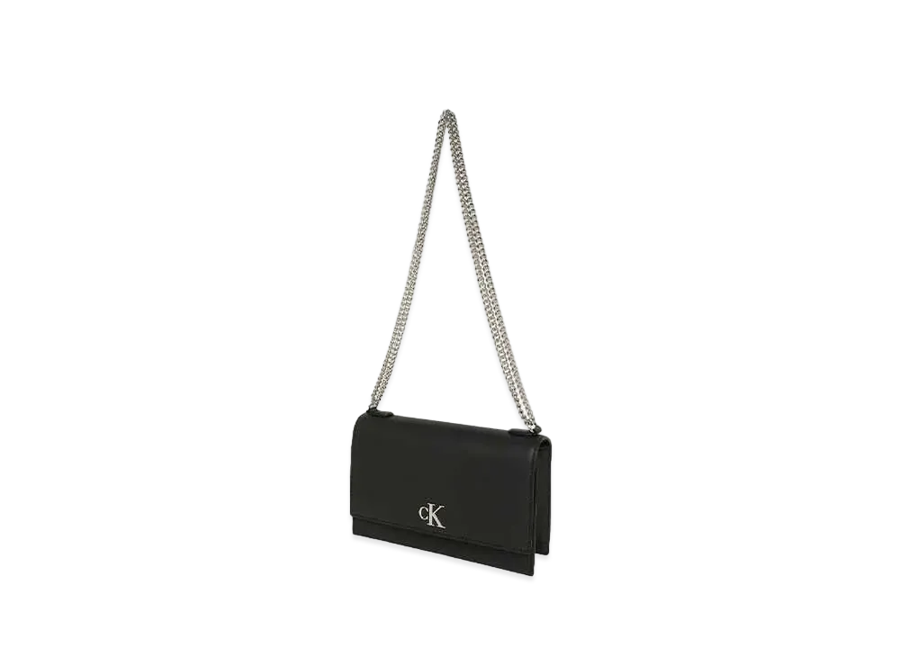 Calvin Klein Jeans MINIMAL MONOGRAM SM CHAIN FLAP XBODY21 "BLACK"