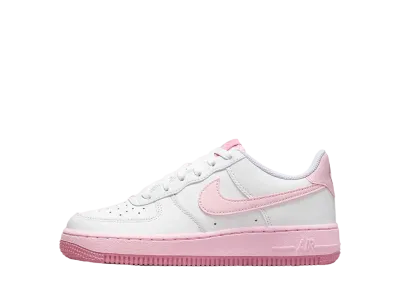 ナイキ GS エアフォース1 ロー "ホワイト/エレメンタルピンク/ミディアムソフトピンク/ピンクフォーム"
