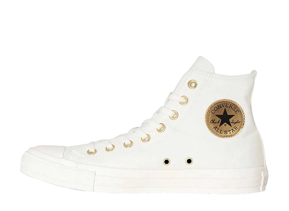 Converse All Star Goldpatch Hi "White/Gold"