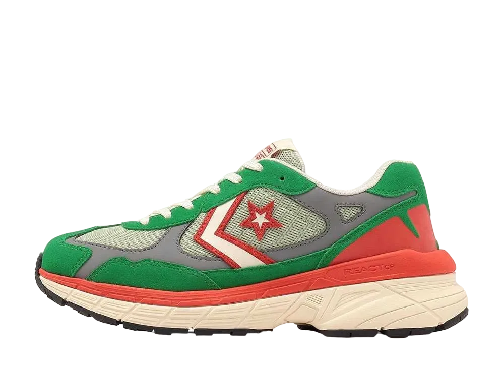 コンバース スターファイヤー SC RE "ベルガモットグリーン/マンダリンレッド"