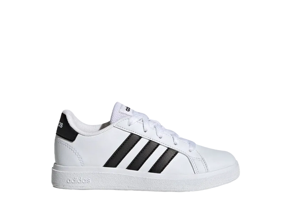 アディダス PS グランドコート ライフスタイル テニス レースアップ "フットウェアホワイト/コアブラック" (キッズ)