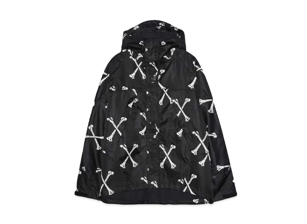 MAYO MAYO CROSS BONES EMBROIDERY MOUNTAIN PARKA "BLACK"