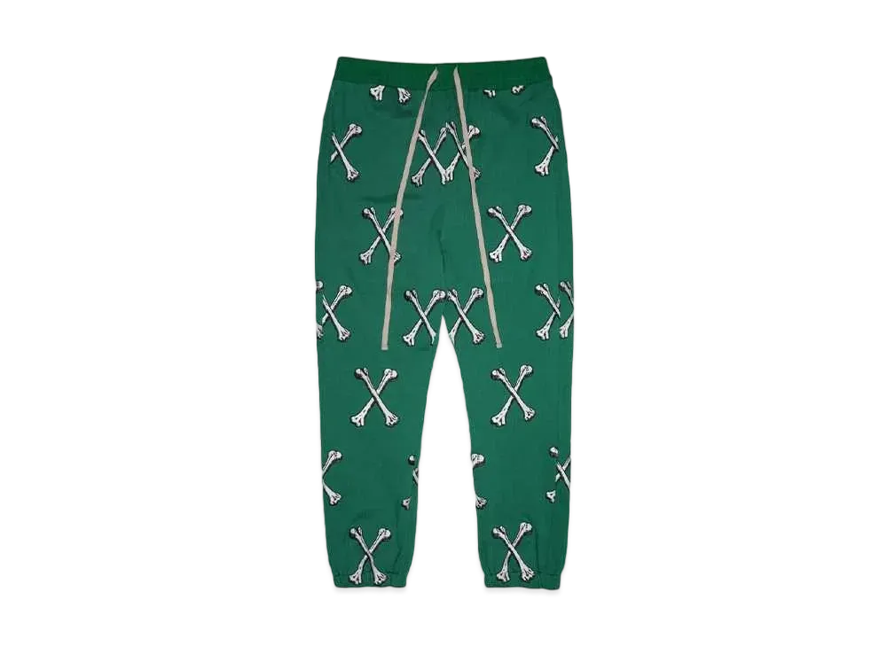 MAYO MAYO CROSS BONES EMBROIDERY SWEAT PANTS "GREEN"