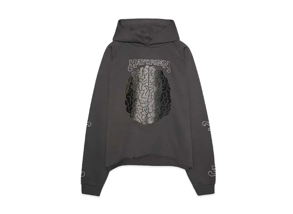 MAYO BRAINWASHING EMBROIDERY HOODIE "CHARCOAL"