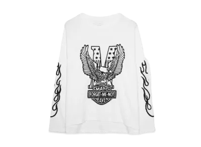 MAYO EAGLE EMBROIDERY THERMAL LONG SLEEVE TEE "WHITE"
