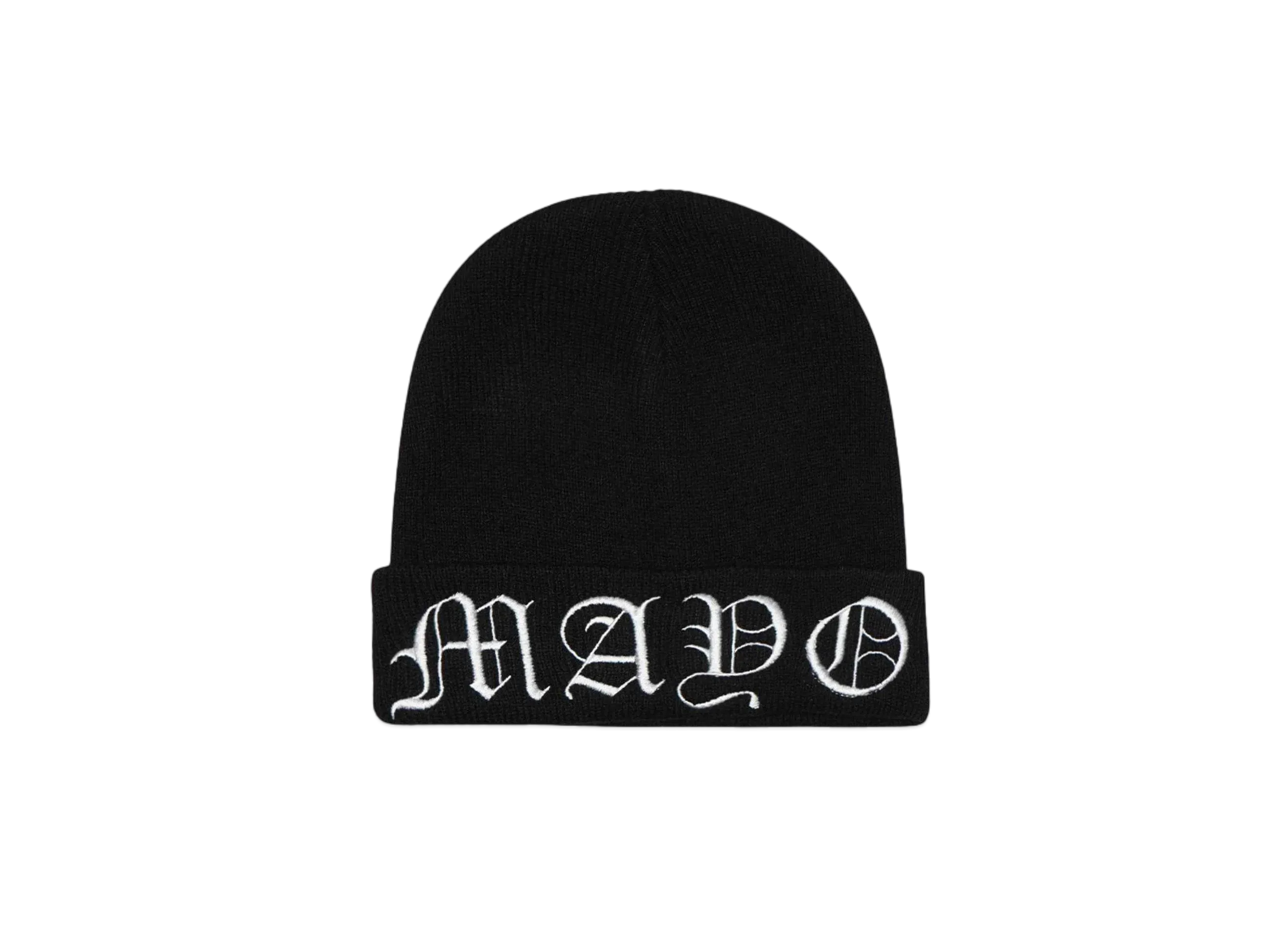 MAYO MAYO LOGO EMBROIDERY KNIT CAP "BLACK"