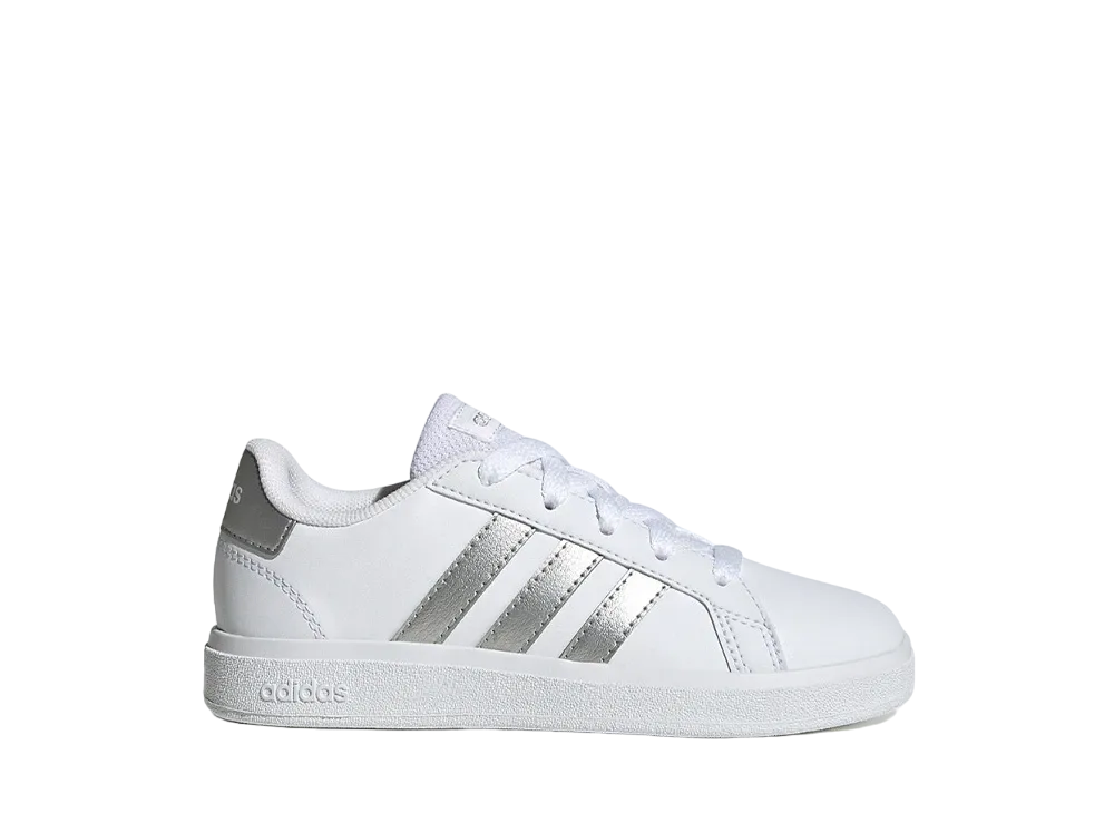 アディダス PS グランドコート2.0 "フットウェアホワイト/マットシルバー" (キッズ)