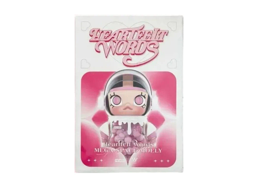 POP MART MEGA Collection 400% SPACE MOLLY Heartfelt Words