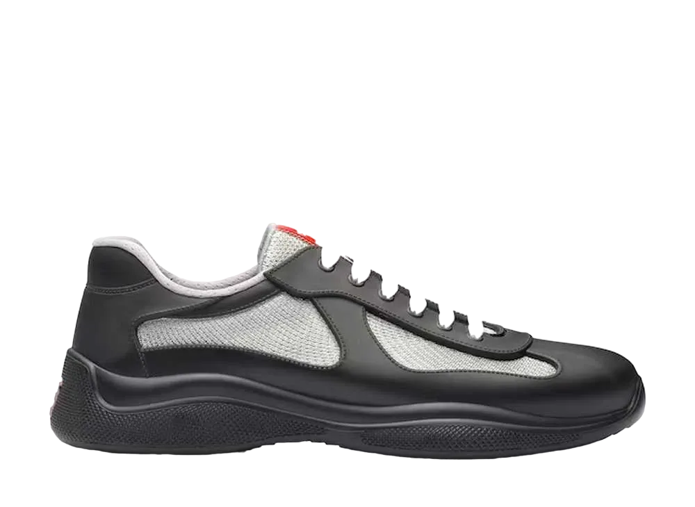 PRADA America's Cup Soft Rubber and Bike Fabric Sneakers "Black"