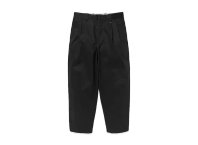 DESCENDANT DC-3 Organic Cotton Twill Trousers "Black"