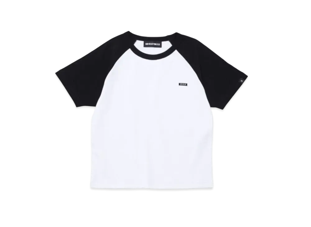 GOD SELECTION XXX Women's Raglan Sleeve T-Shirt GXL-S24-CS-06 "White"