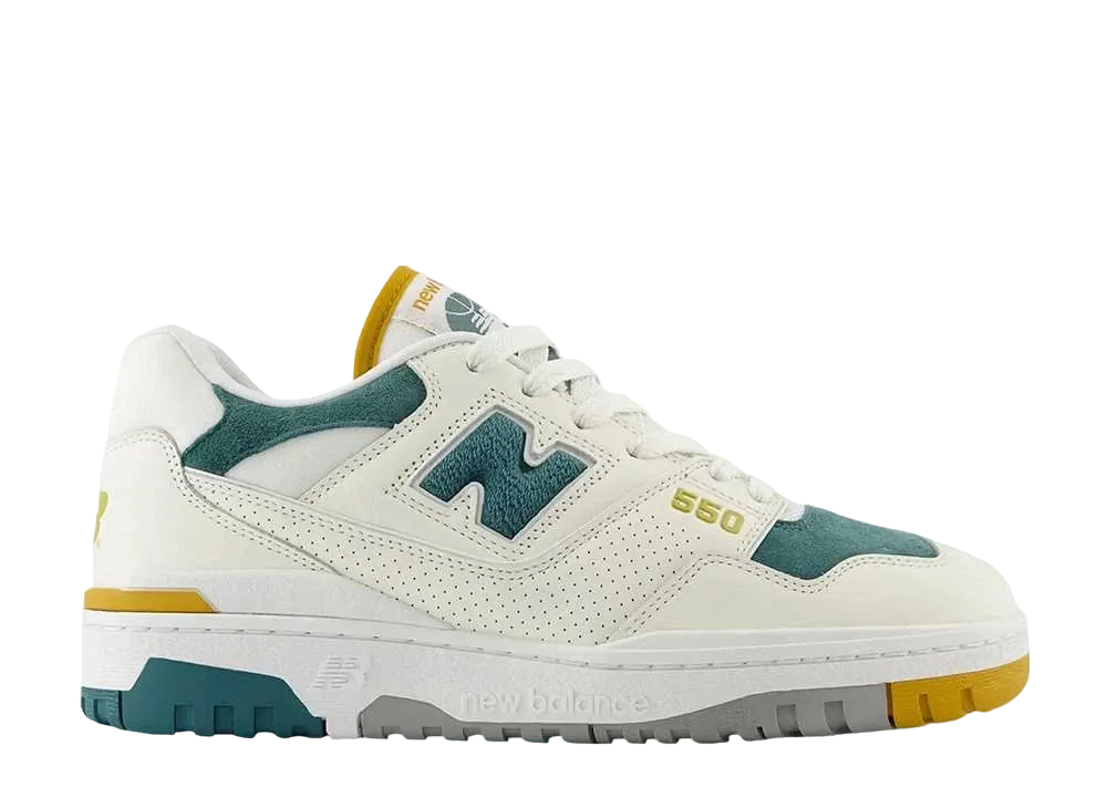 New Balance 550 "Suede Toe Green/Mustard"