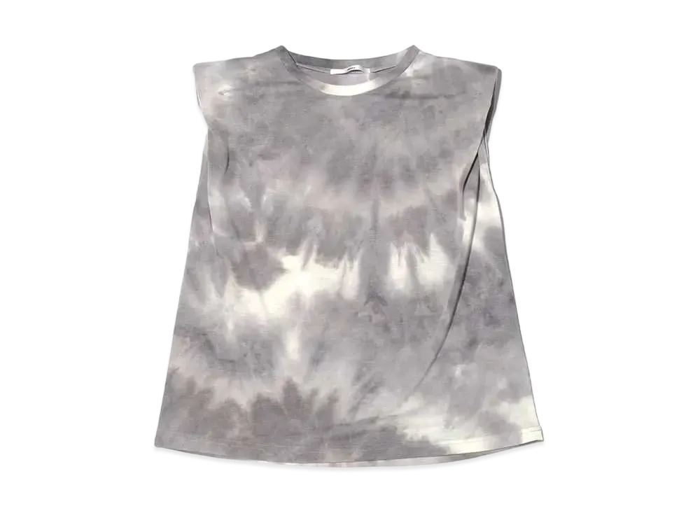 atmos pink Shoulder Pad Sleeveless Tops "Gray"