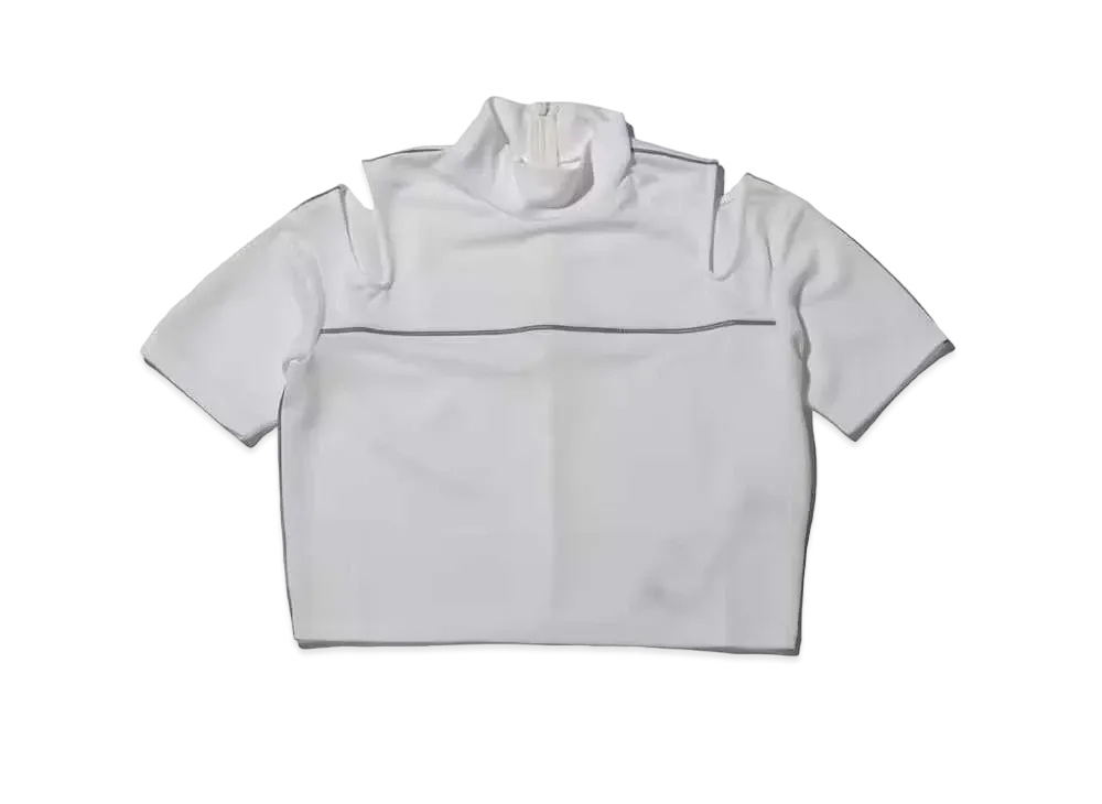 atmos pink Short Length Shoulder Opening Tops "White"