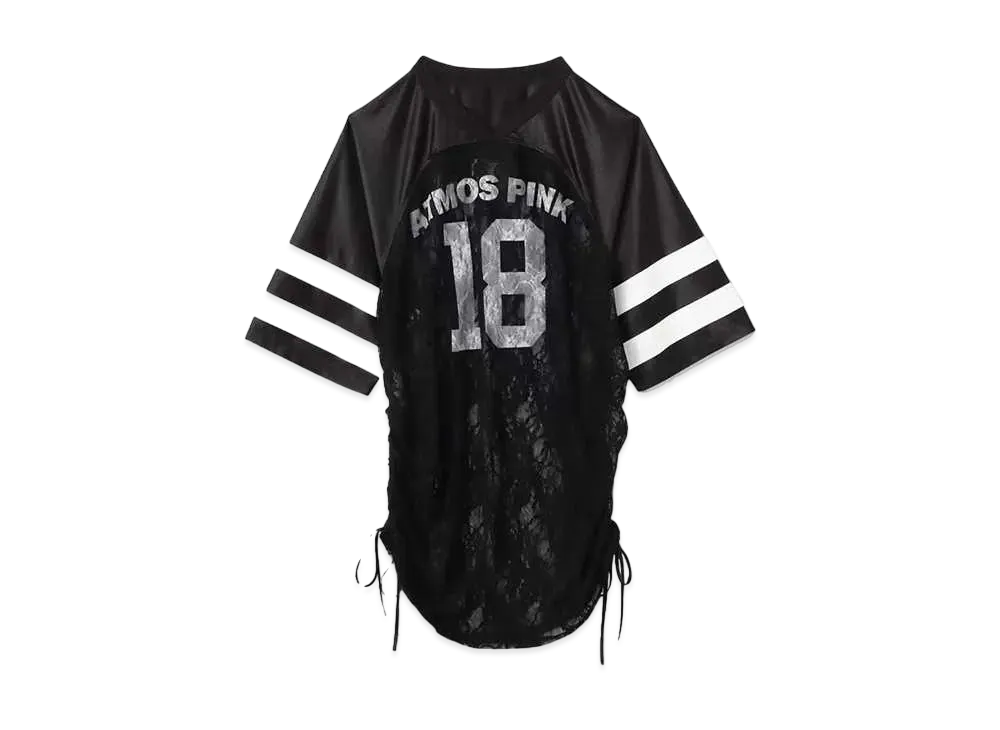 atmos pink Lace Docking T-Shirt "Black"