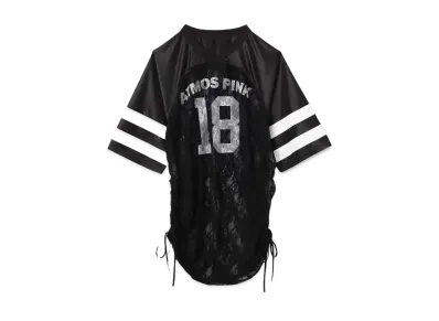 atmos pink Lace Docking T-Shirt "Black"