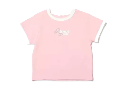 atmos pink Rhinestone Ringer T "Pink"