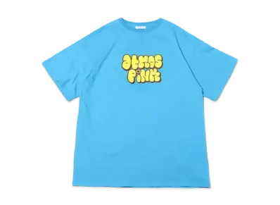 atmos pink Flocky Logo Big T "Blue"