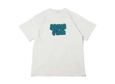 atmos pink Flocky Logo Big T "White"