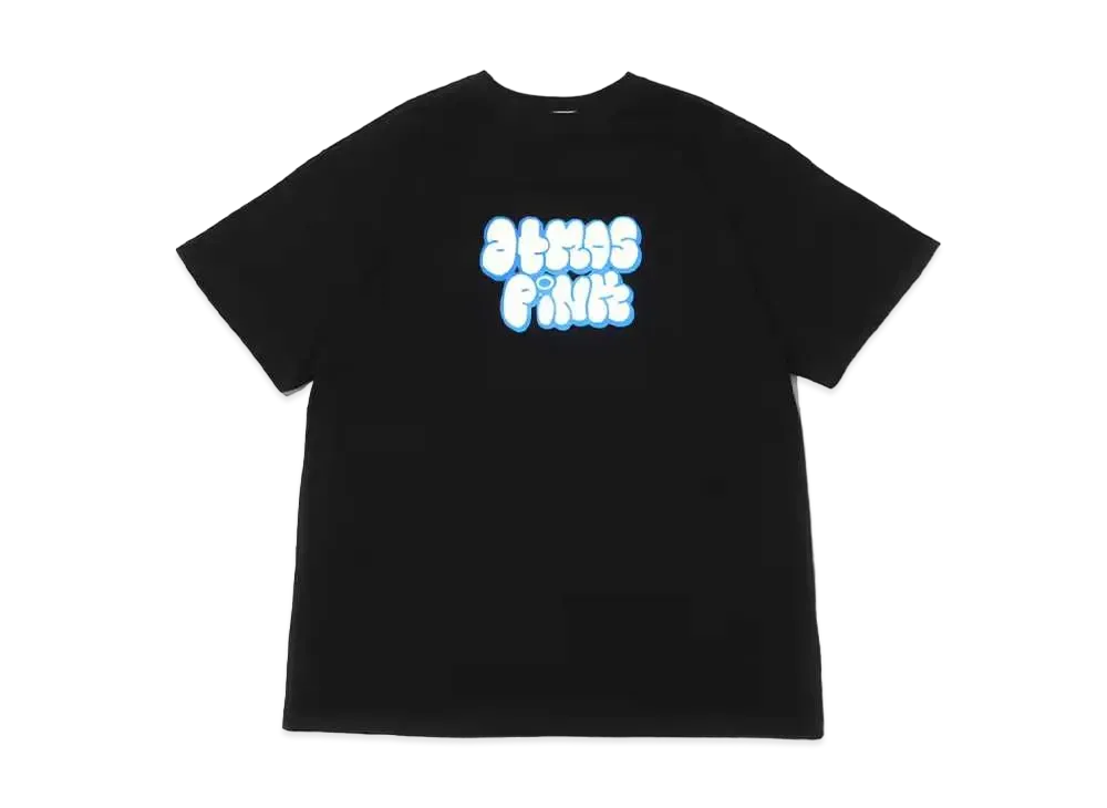 atmos pink Flocky Logo Big T "Black"