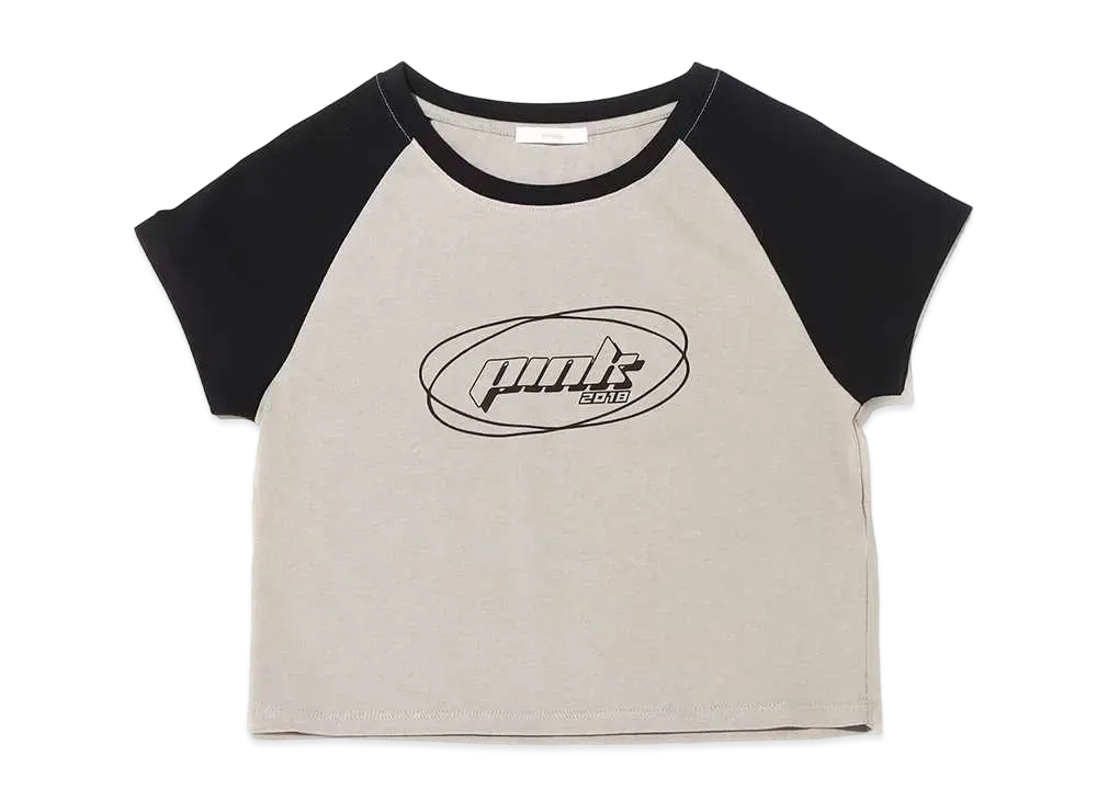 atmos pink Raglan Chibi T "Gray"