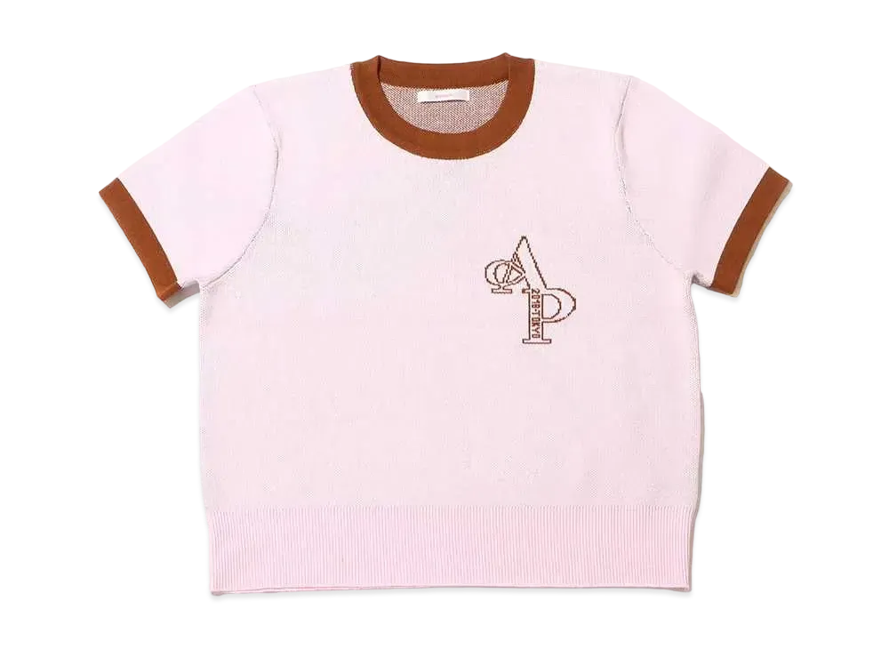 atmos pink Ringer Knit Chibi T "Pink"
