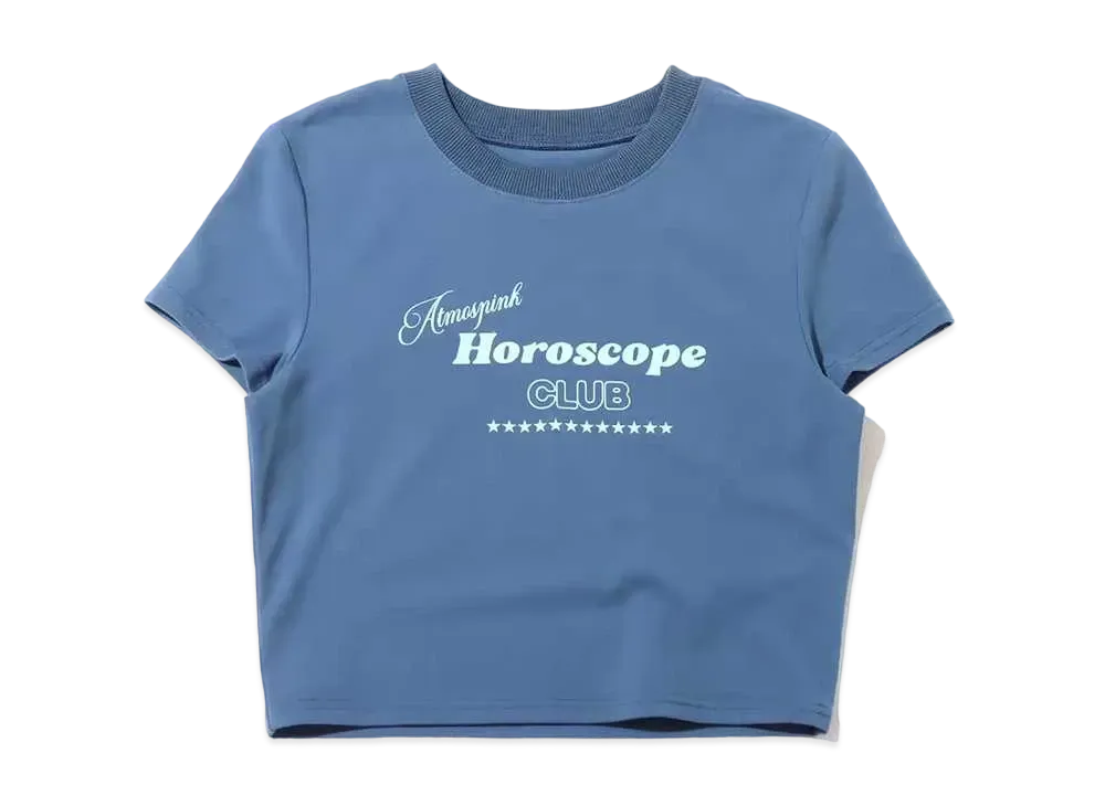 atmos pink Minimal Logo T "Navy"