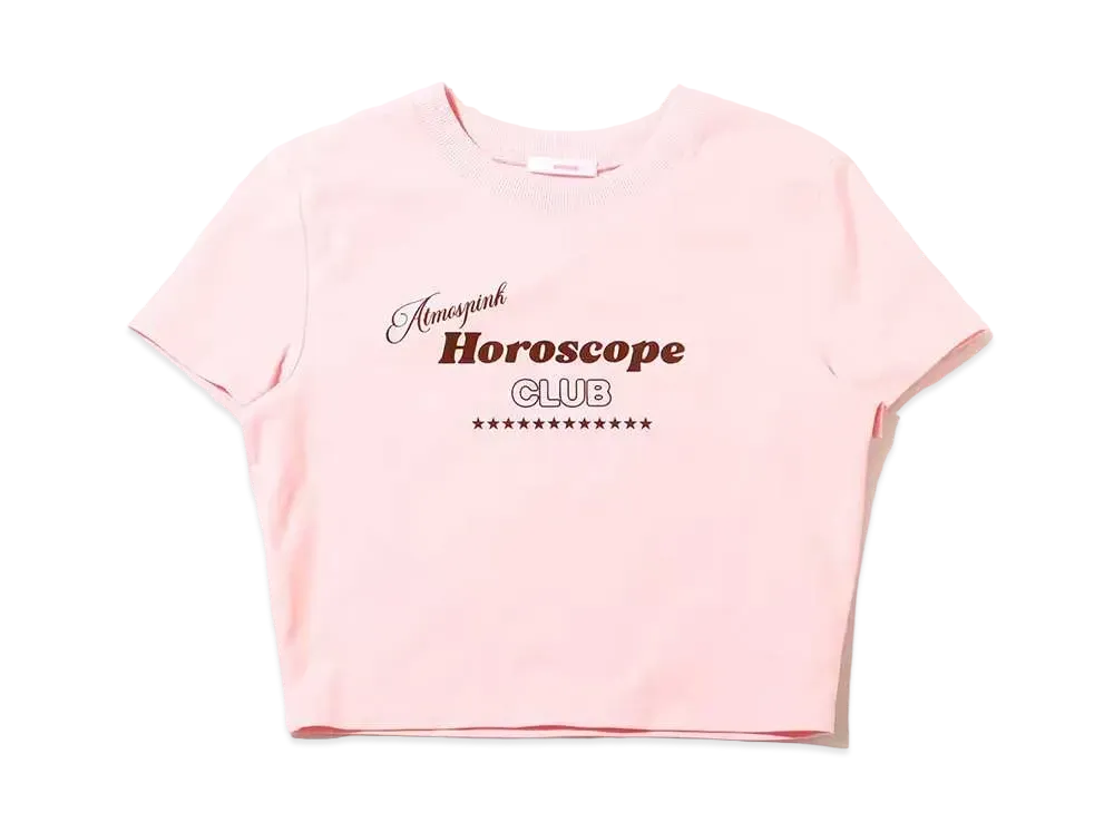 atmos pink Minimal Logo T "Pink"