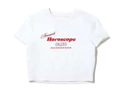 atmos pink Minimal Logo T "White"