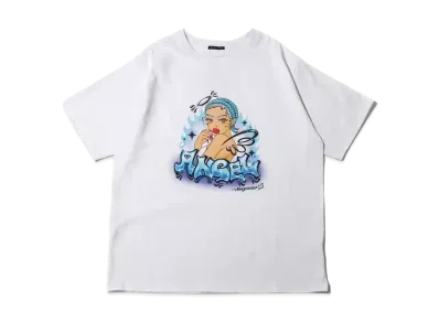atmos pink x Riehata Graphic Big T "White"