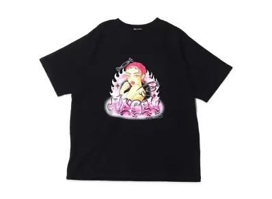 atmos pink x Riehata Graphic Big T "Black"