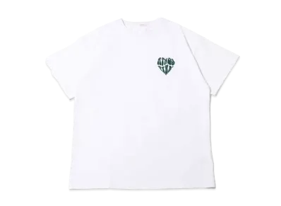 atmos pink Heart Logo Embroidery Big T "White"
