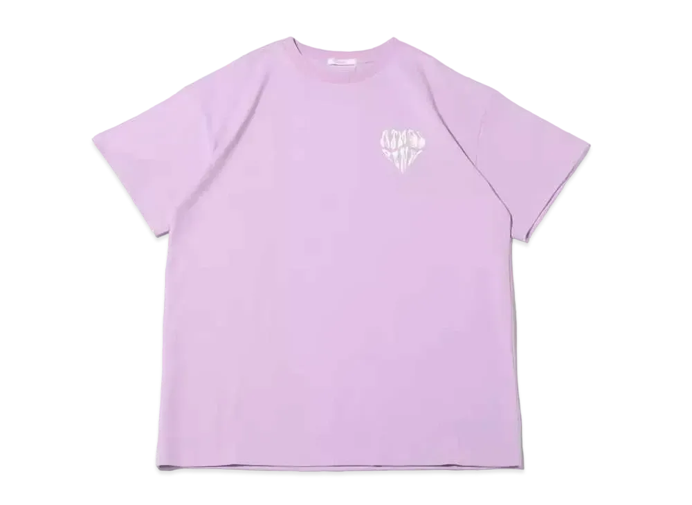 atmos pink Heart Logo Embroidery Big T "Purple"