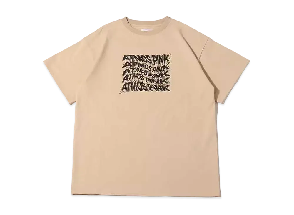 atmos pink Graphic Big T "Beige"