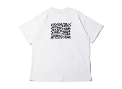 atmos pink Graphic Big T "White"