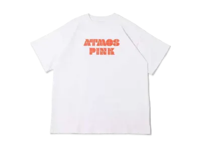 atmos pink Panel Logo Big T "White"