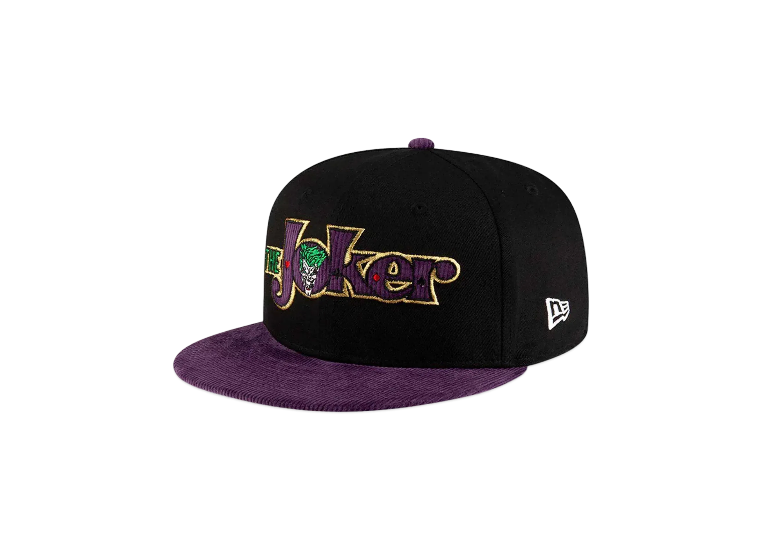 NEW ERA Joker The Movie 9Fifty Joker Script Logo Purple Visor "Black"