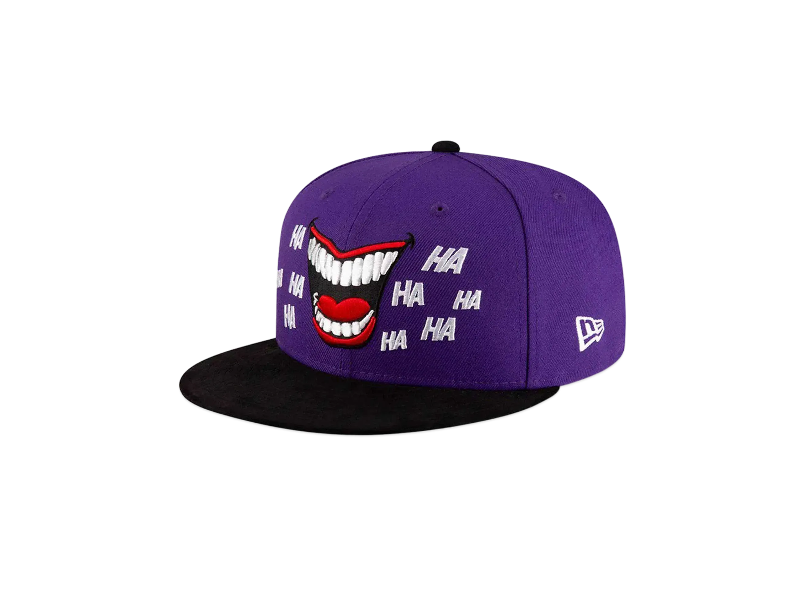 NEW ERA Joker The Movie 59Fifty Joker Smile Logo Black Visor "Purple"