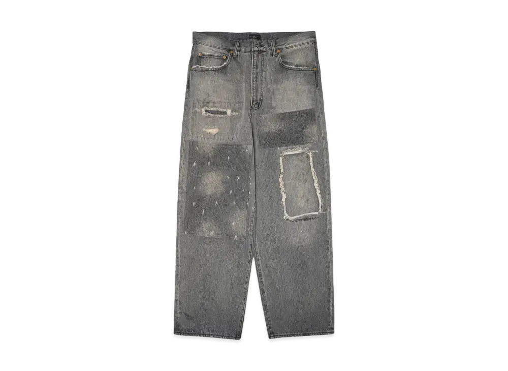 F-LAGSTUF-F BORO DENIM PANTS "BLACK"