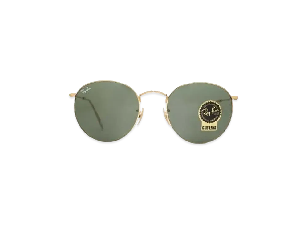 Ray-Ban ROUND METAL "ARISTA GOLD x G-15 GREEN"