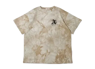 atmos pink Logo Embroidery Tie Dye Big T "Beige"