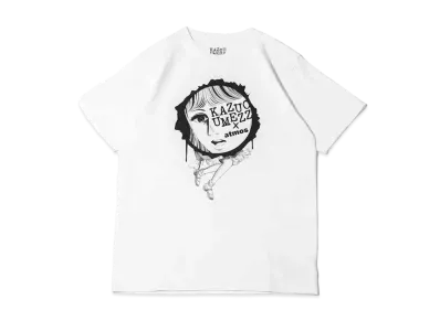 atmos pink x Kazuo Umezu Collaboration Logo SS T-Shirt "White"