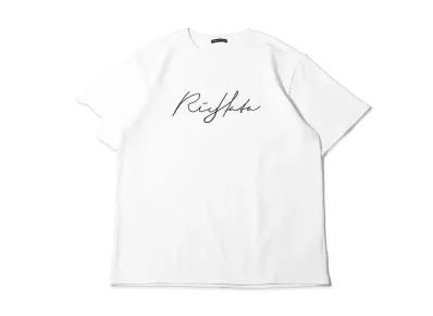 atmos pink x Riehata Logo Embroidery Big T-Shirt "White"