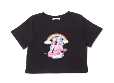 atmos pink x Nabechan Collaboration Chibi T "Black"