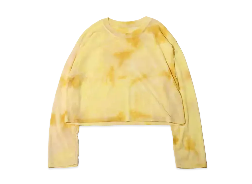 atmos pink Tie-Dye Organdy Tops "Yellow"