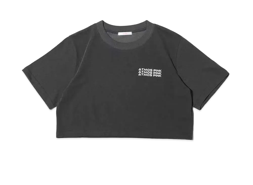 atmos pink Triple Logo Short T-Shirt "Gray"