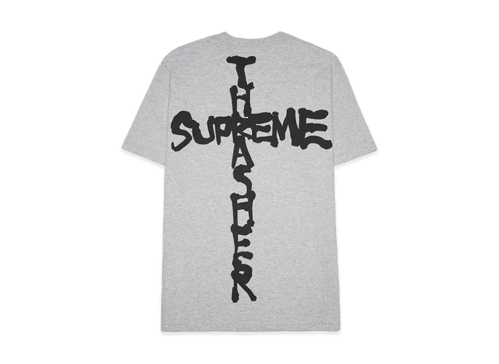 Supreme x Thrasher Cross Tee "Heather Grey"
