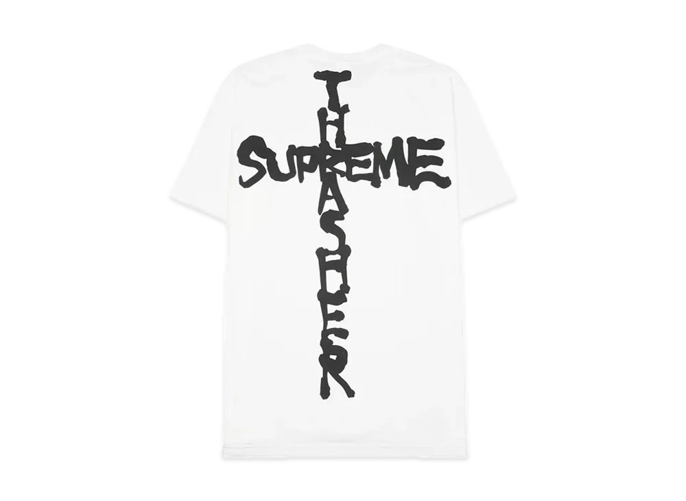 Supreme x Thrasher Cross Tee "White"
