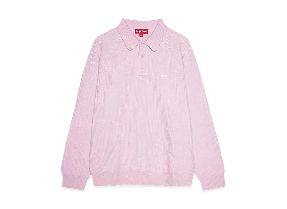 Supreme Small Box Polo Sweater "Pink"