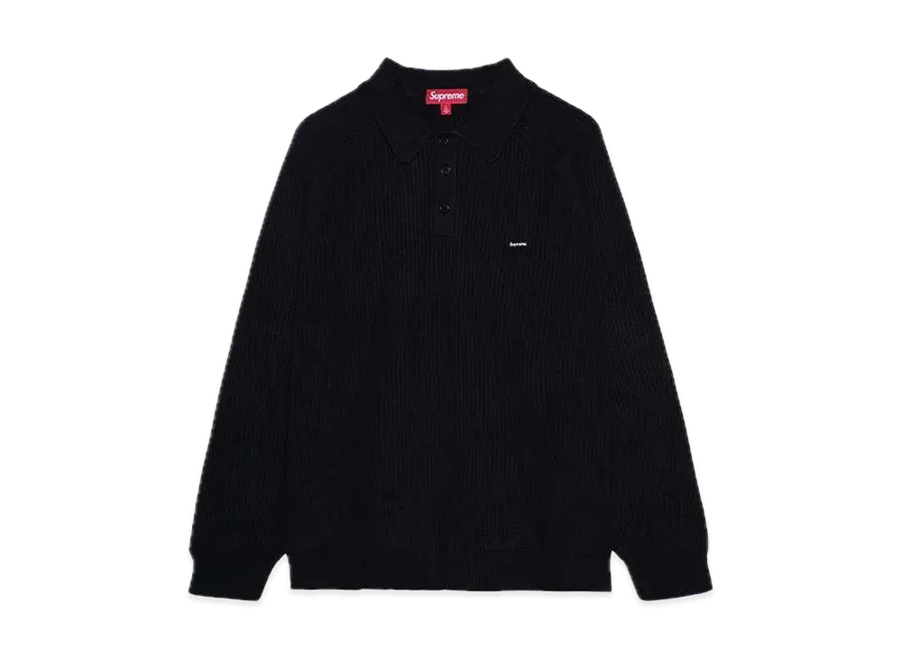 Supreme Small Box Polo Sweater "Black"